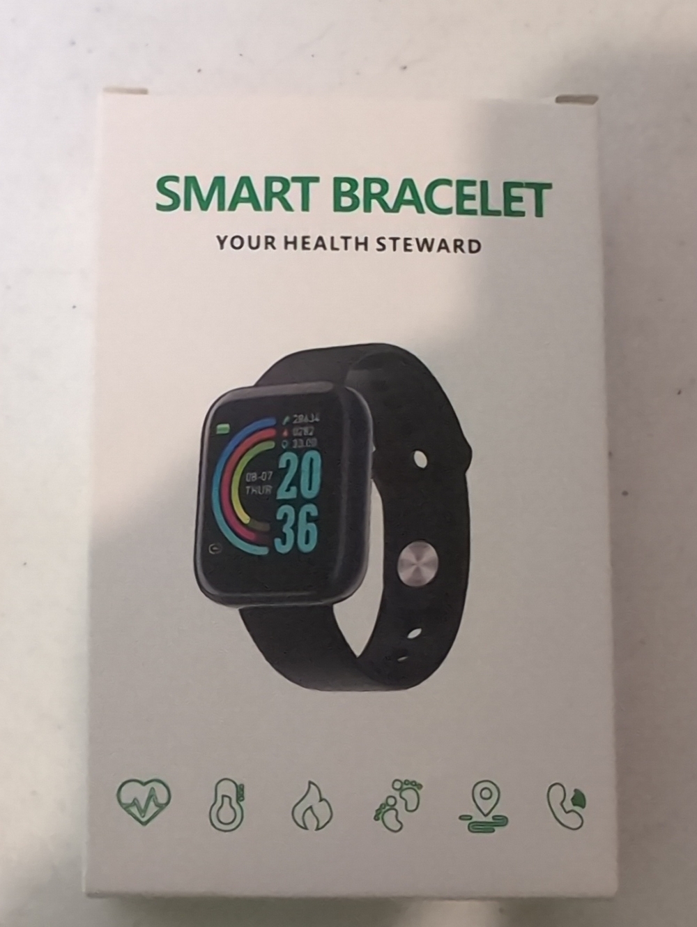 Smart Bracelet Fitness Watch - Black